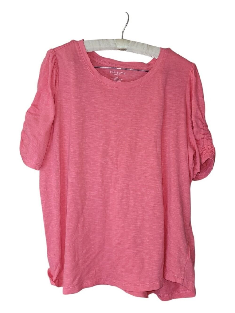 Talbots Pink Short Sleeved Top Colorful 2X Petite